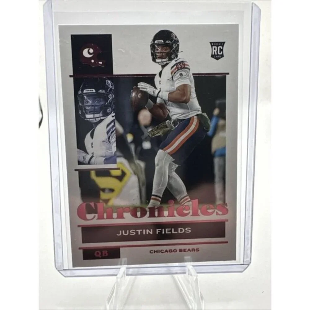 2021 Chronicles Justin Fields RC Purple Parallel Bears Steelers Rookie